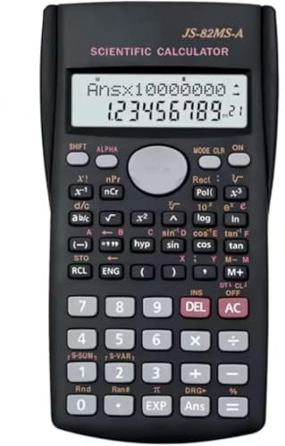 2-Line Display Engineering Scientific Calculator, Handheld 240 Function Scientific Calculator for Secondary School Supplies/A Level Maths, Suitable for School and Business
