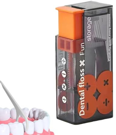 Zahnseidehalter - Automatischer Zahnseidenhalter Behälter | Reiseartikel für Männer und Frauen, Zahnputzwerkzeuge, 10 Stück Zahnseide Shop