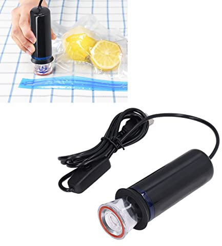 Elektrische Luftpumpe für Aufblasbare, USB-betriebene Elektrische Vakuumpumpe mit 2 Düsen und Aufbewahrungstasche, Tragbare ABS-Luftmatratzenpumpe für Reisen