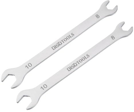 QUARKZMAN 2 Stück Doppel-Maulschlüssel 8mm x 10mm, Schraubenschlüssel Gabelschlüssel Sandstrahlen 3cr13 Edelstahl, Offener Ringschlüssel für Haushalts und Allgemeine Reparaturen