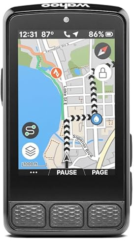 Wahoo Fitness ELEMNT ROAM 3 GPS Fahrradcomputer, Schwarz