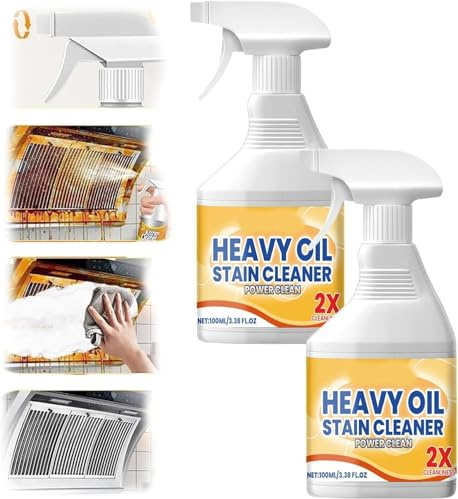 Spray detergente multiuso per olio pesante, 2025 nuovo rimozione grasso, spray per pulire lo sporco grasso, purificazione della bilancia da cucina, pulire le macchie di olio, sicuro per lavello, stufa