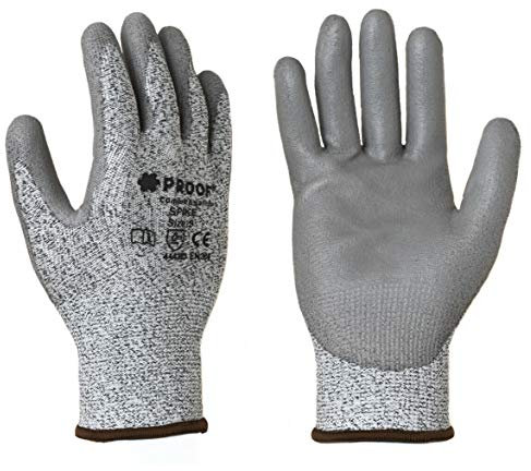 Screws City Cut Protection Safety Gloves Cut Resistant EN388 Certified Hand Protection Gloves 1 Pair (Size Small - 7)