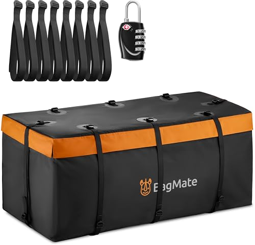 BagMate wasserdichte 566L Tragetasche für Anhängerkupplung, langlebige PVC-Plane, Cargo-Box mit Bonusschloss, robusten Gurten und Schnallen, Fahrzeug-Ladungsträger