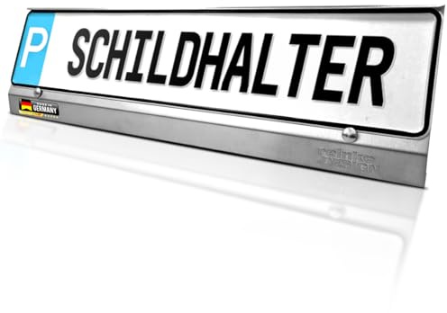reinkedesign Parkschild-Halterung aus V2A Edelstahl zum Einklemmen | Einfache Montage | Witterungsbeständig | Pflasterschonend | Made in Germany | Inkl. Montagezubehör