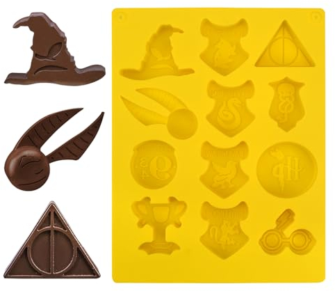 XoeLLe Silicone Mould, Silicone Baking Moulds, Cake Pop Mould, Chocolate Cube Mold, Silicone Mould Chocolates, Non Stick and Reusable, for Sweets, Chocolate, Sweets, Jelly, Ice Cubes(B)