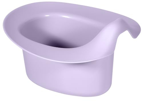 Kindsgut Orinal anatómico para niños pequeños, orinal/inodoro, en colores suaves, evita salpicaduras y permite dejar los pañales, adecuado para niños, lila