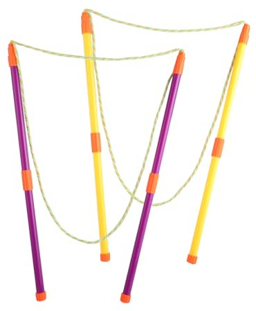 Kievano Kit Bulles de Savon Géantes – 2 Baguettes Télescopiques Légères, Corde en Coton Résistante, Set Portable pour Enfants & Adultes, Bubble Wand pour Jardin, Plage & Fêtes