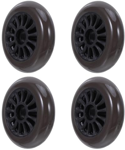 ORFOFE 4 Pezzi Ruote di Ricambio in Plastica per Scooter e Skateboard Pneumatici Resistenti e Leggeri per Pattini Inline Valigie e Carrelli Sostituzione Facile e Durevole