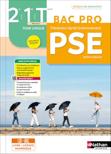 Prévention Santé Environnement (PSE) - Tome Unique - 2de/1re/Term Bac Pro - Coll. Acteurs de prévention