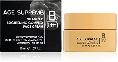 Blift Age Supreme, Vitamin C Brightening Complex Face Cream, Crema Viso Vitamina C 5%, Vitamina C, Vitamina E, Olio di Avocado e Rosa, Pelli Sensibili, 50 ml