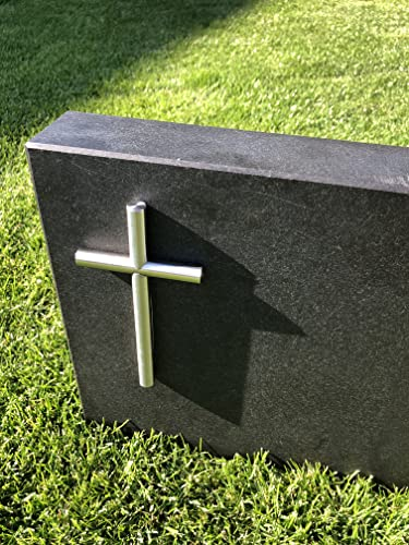 Generisch Grabkreuz-Urnenkreuz-Edelstahl Kreuz-Ornament-Wandmontage