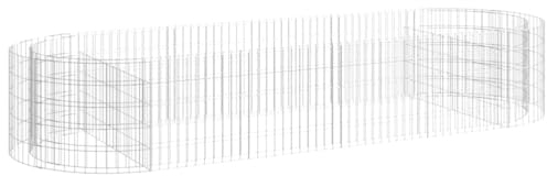 vidaXL Gabionen-Hochbeet Verzinktes Eisen 300x100x50 cm