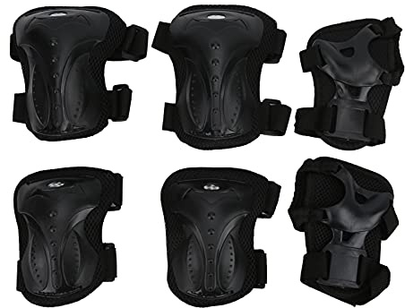 Protège-Coudes, équipement De Protection pour Patins, Patins De Patinage, 6 Pièces/Ensemble De Protection pour Planche à roulettes pour Adultes