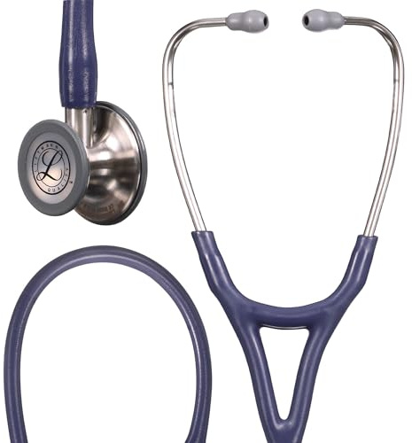 3M Littmann Cardiology IV Diagnostic Stethoscope, 6187C, More Than 2X as Loud, Weighs Less, 27 Midnight Blue Satin-Finish Tube for Added Comfort, Flexibility and Cleanability