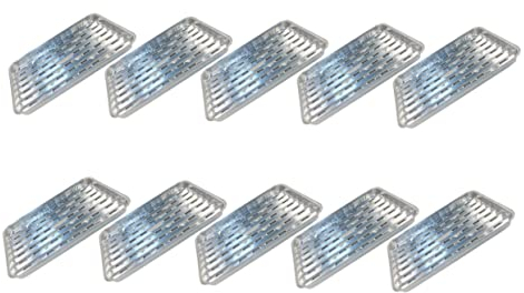 Alipis Bandeja De Aluminio Para Barbacoa 10 Sartenes De Hojalata Desechables Ideal Para Cocinar y Almacenar