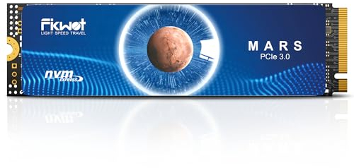 Fikwot FX550 NVMe SSD 512GB M.2 SSD PCIe 3.0×4, velocità di lettura fino a 3.200 MB/s, dischetto interno M2 2280, compatibile con desktop, laptop e mini PC, memoria flash QLC NAND