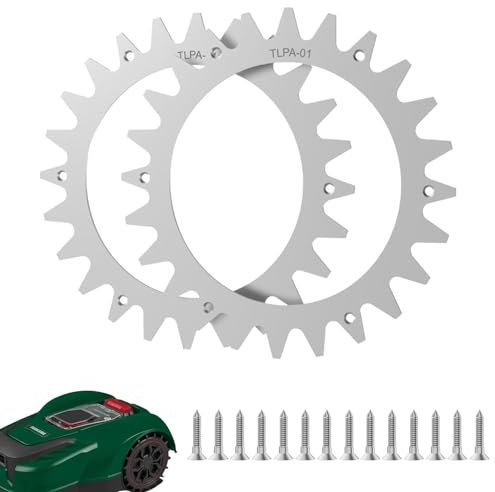 TRUSTLIONTEK Mähroboter Rasenmäher Spikes Traktionsverbesserung, Kompatibel mit Parkside Mährobotern，Radgröße 212 mm.