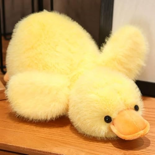 TROYSINC - Peluche di anatra in peluche - Cuscino morbido - Per bambini e ragazze - Regalo di bambola - 30 cm - Giallo