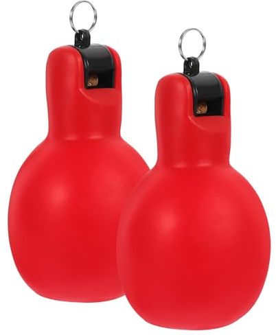 ROMISBABA 2 pièces Sifflet à Main à Presser Rouge Sifflet de Sécurité Portable pour Camping et Randonnée Extérieur Multifonction Accessoire Camping Urgence