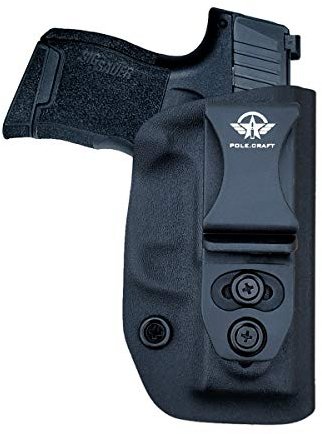 IWB Tactical KYDEX Pistolenholster for Sig Sauer P365 Pistolenhalfter Hängend Verdeckte Versteckte Pistole Case Waffenholster (Black, Right Hand Draw (IWB))