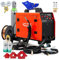 WELDES Set Weldman MICRO MIG 200 MIG/MAG Inverter Saldatrice 200 Amp 3 in 1 FLUX MMA, rosso