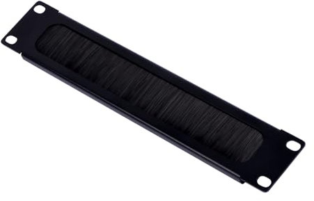 GeeekPi 10 inch 1U Brush Cable Manager Rack Mount Cable Management Panel with Brush Strip for Cable Entry for DeskPi RackMate T1/T0/T2/T1 Plus/T0 Plus and 10 inch Server Rack or Network Cabinet