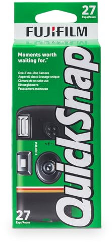 Fujifilm QuickSnap 27 exposiciones. Cámara desechable con Flash Incorporado y película FUJICOLOR ISO 400.