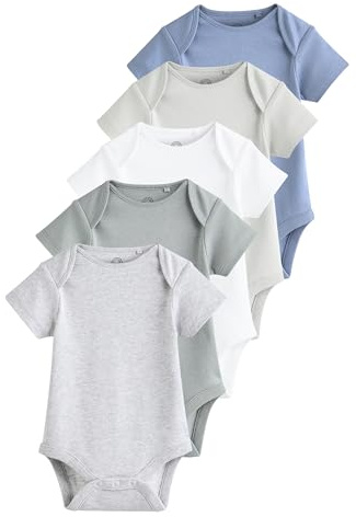 NEXT Nyfödda pojkar 5-pack kortärmade bodys
