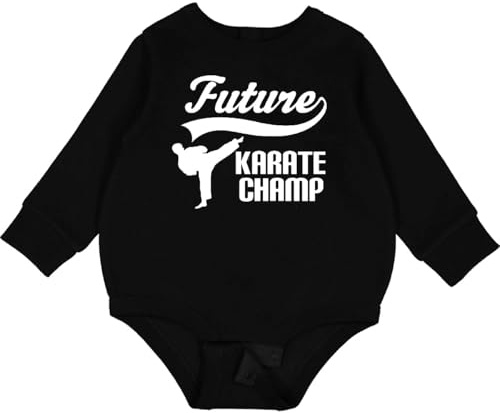 inktastic Future Karate Champ Baby Fleece Bodysuit Newborn Black 27d29