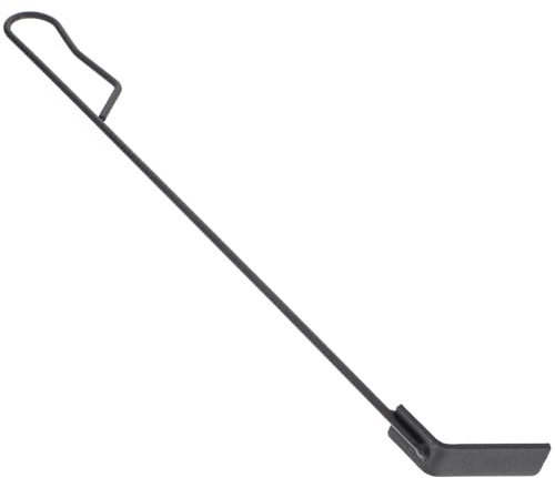 GATHINESS Rastrillo para Carbón y Pala para Cenizas de Barbacoa, Herramienta de Limpieza Ergonómica de Aleación de Hierro Ligera para Uso Doméstico en Barbacoas