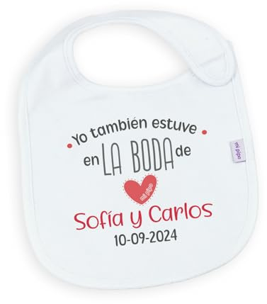 Mi Pipo - Babero Bebé Personalizado | Babero Impermeable Triple Capa con Frases y Diseños Originales | Algodón Extra Suave | Cierre Velcro | Apto desde 3 Meses