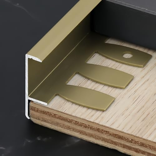 90 cm aluminiumhörnpärla – 3 delar – flexibel kakelprofil för trapprenovering och pälsskydd (brons 8 mm) – perfekt för renovering och renovering