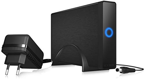 ICY BOX externes 3,5 Zoll Gehäuse für Festplatten, USB-C 3.1 Anschluss (Gen 2, 10 Gbit/s), Standfuß, Aluminium, Kunststoff, IB-377-C31