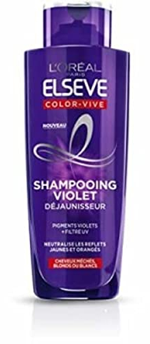 L'Oreal Paris Shampoo viola deingiallimento, capelli meches biondi o bianchi. La bottiglia da 200 ml