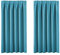 BellaHills Short Blackout Curtain - Privacy Room Darkening Panel Super Soft Solid Interwoven Lining Thermal Insulated Blackout Curtain for Kitchen/Bay Window 46 x 54 Inch, 2 Panels, Turquoise Blue