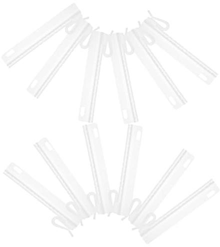 UTHCLO 25 piezas Ganchos Ajustables para Cortinas Plásticas Clips para Colgar Cortinas y Visillos Accesorios para Resistentes y Fáciles de Instalar Hogar Cocina y Baño