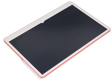 OVAQUIXI LCD-ritmatta med Stor Skärm, Färgglad Doodlebräda, Skrivupplevelse, Lätt Bärbar Design för Kreativitet (Rosa och vitt)