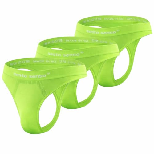 Sesto Senso män sömlösa strängar G-strängar sexig 3-pack