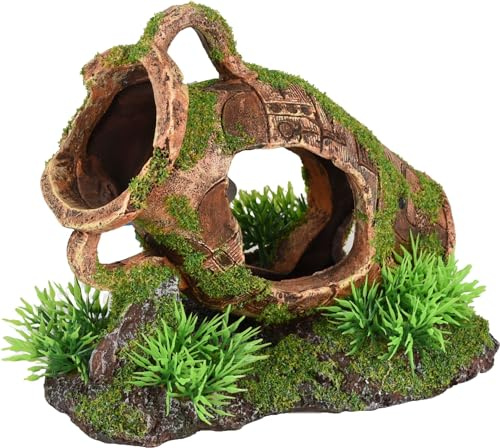 Décoration aquarium amphore cachette pour poissons 16 x 11 x 13 cm