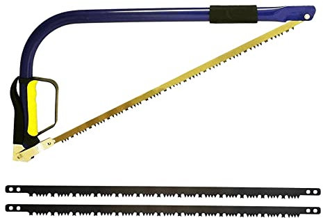 Dapetz® - Sega ad arco, 53,3 cm, resistente, con 2 lame di ricambio