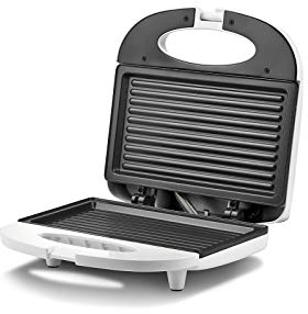 Girmi TS03 - Tostador, 750 W, placas antiadherentes, blanco