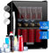 KLARSTEIN Beer & Drink Fridge, Glass Door Mini Fridge, 33L Table Top with Removable Shelves, Indoor/Outdoor Home Bar Storage