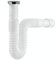 Flexibler Ablaufschlauch 1 1/2 - 40 mm - Flexibler Siphon für Waschbecken und Bidet - Ausziehbares Anschlussrohr von 270 mm bis 820 mm