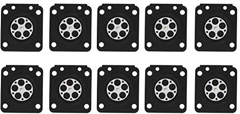 10 Pcs Joint de Carburateur et Kit de Diaphragme, Joint Reconstruction Kit | Kit Réparation Tronçonneuse Carburateur Membrane Joint Ensemble Adapté pour ZAMA180、ZAMA C1U、STIHL MS210 230 250