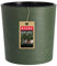 KADAX Blumentopf mit Holzspänen, Übertopf mit Einlage, Topf, Gartenschale, Blumenkübel, Blumentopfschutz für Wohnzimmer, Büro (⌀ 19cm, Grün)