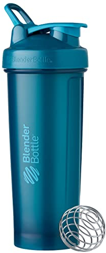 BlenderBottle Classic V2 Shaker Bottle Perfect for Protein Shakes and Pre Workout, 32-Ounce, Ocean Blue