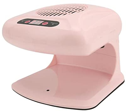 perfk Secador de uñas de aire, secador de viento cálido y frío, ventilador de uñas de aire, máquina secadora de uñas, soplador de arte de uñas para salón de, Rosado