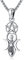 Eusense Dreifach Mondgöttin Halskette 925 Silber Pentagramm Anhänger Spirituelles Amulett Wiccan Pagan Magie Talisman Hexenschmuck
