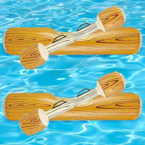 Ajuanbazha Set di 4 Giocattoli Gonfiabili Galleggianti per Piscina, Zattere da Battaglia con Remi per Giochi d'Acqua Estivi per Adulti e Bambini